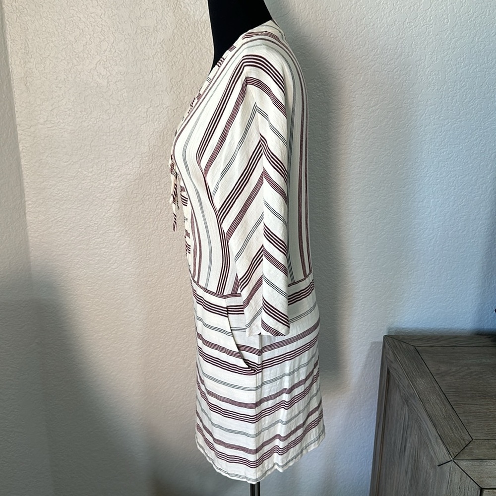 BCBGMAXAZRIA Womens Milana Lace Up Printed Tunic Dress Size Small - Picture 6 of 13